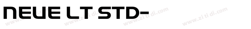 Neue LT Std字体转换